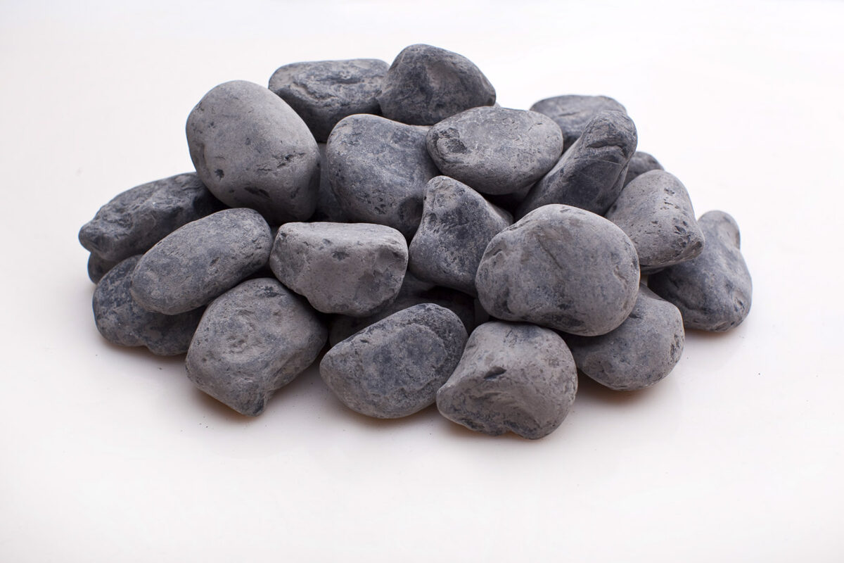 Dekoratīvie akmeņi ''Melnie oļi'', 20 kg 