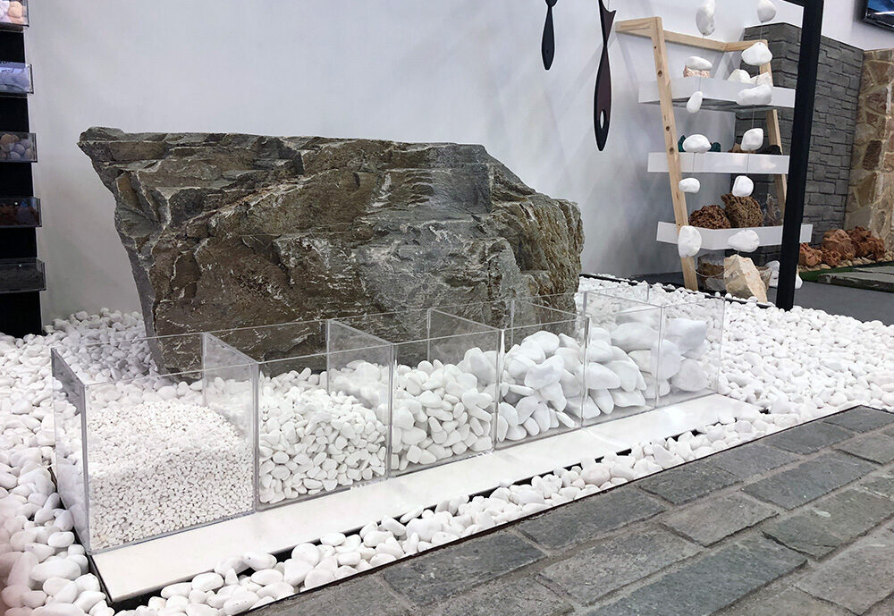 Dekoratīvie akmeņi Baltais Enģelis 60-100mm /20kg