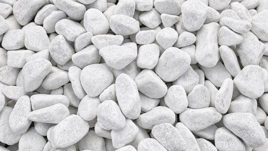 Dekoratīvie akmeņi Bianco Carrara, 15-25mm, 20kg