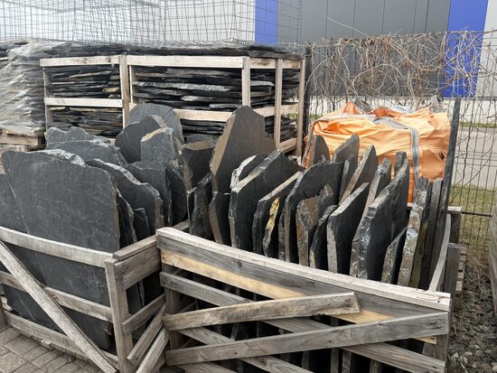 Akmens plāksnes Melnas XL 3-5cm