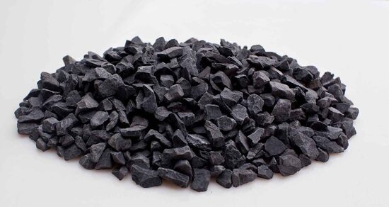 Dekoratīvie akmeņi - šķembas Nero Ebano, 22-30 mm, 20 kg