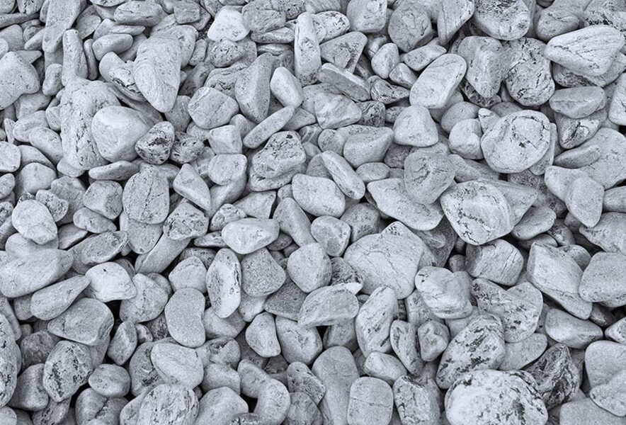 Dekoratīvie akmeņi Silver 30-60mm, 20kg